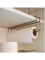 Suporte Organizador Multiuso Suspenso Viena p/ Toalhas, Taças, Papel Preto 991307 BEL