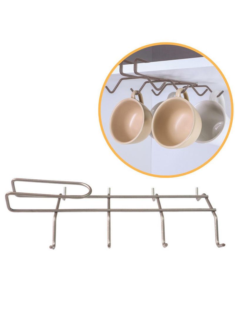 Suporte Porta Xícaras Organizador Suspenso Viena Lavanda 990046 BEL