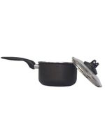 PANELA ETERNA 18CM ANTIADERENTE PRETO 24L TAMPA VIDRO
