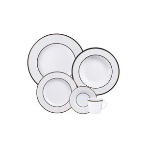 Aparelho de Jantar Tramontina Sienna em Porcelana Decorada 30 Peças