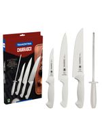 Jogo de Facas para Churrasco Tramontina Aço Inox Polipropileno 4 Peças
