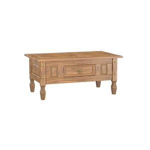 Mesa de Centro com Gaveta em Madeira 100x60x45 cm Carvalho Rústico Elliottiis