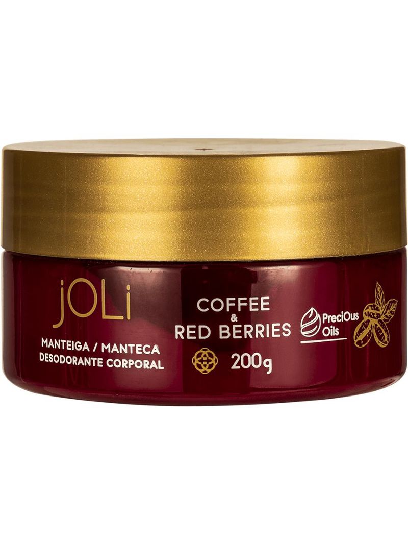 Manteiga Corporal Joli Café e Frutas Vermelhas 200ml