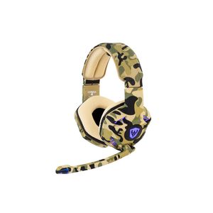 Fone de Ouvido Headset Gamer Sate Camuflado com Luz AE-368C