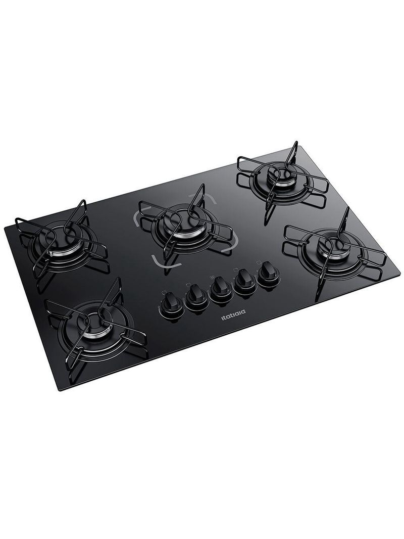 Cooktop Itatiaia Essencial 5 Bocas Vidro Preto Bivolt 3700000193