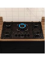 Cooktop Itatiaia Essencial 5 Bocas Vidro Preto Bivolt 3700000193