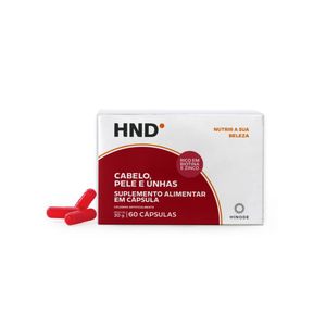 Suplemento Alimentar para Cabelo, Pele e Unhas HND - 60 Cápsulas- Hinode