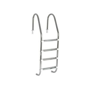 Escada para Piscina 1.1/2 POL em Aço Inox com 4 Degraus Anatômicos em Inox SODRAMAR