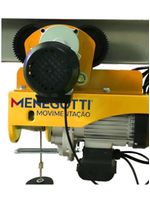 Talha Guincho Elétrico com Trole 600kg Elevação 12M 220V MENEGOTTI