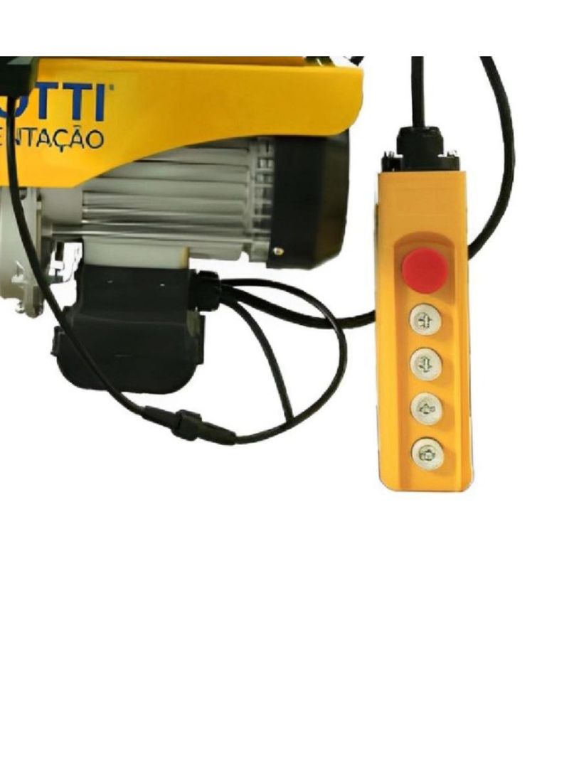 Talha Guincho Elétrico com Trole 600kg Elevação 12M 220V MENEGOTTI