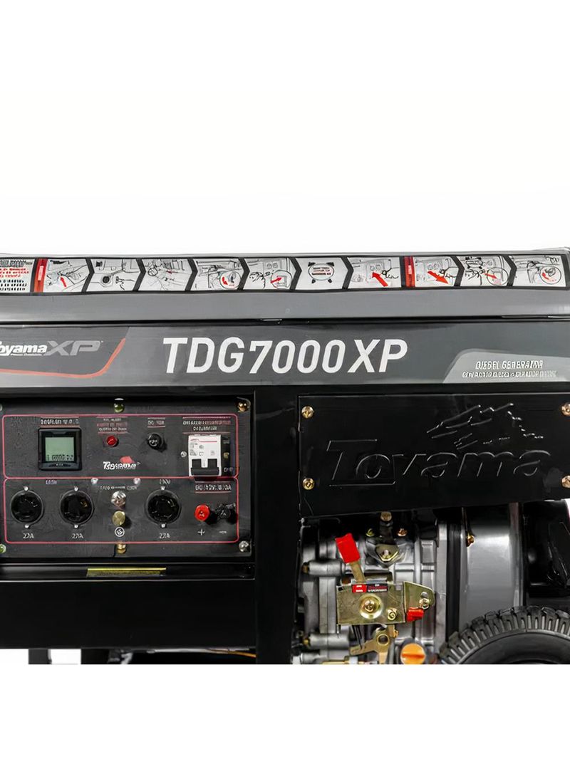 Gerador à Diesel 6 KVA Bivolt TDG7000XP 251-048 TOYAMA