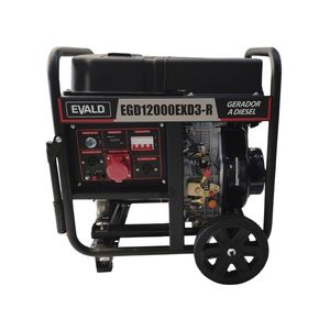Gerador Diesel Evald 11,25 KVA com AVR EGD12000EXD3 Trifásico 220V