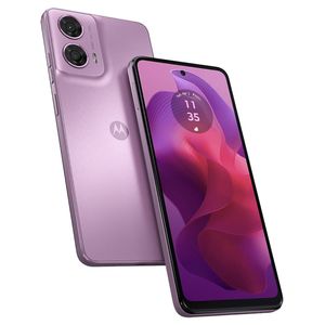 Smartphone Motorola Moto G24 Rosa 128GB, 4GB RAM, Tela de 6.6", Câmera Traseira Dupla, Áudio Dolby Atmos, Android 14