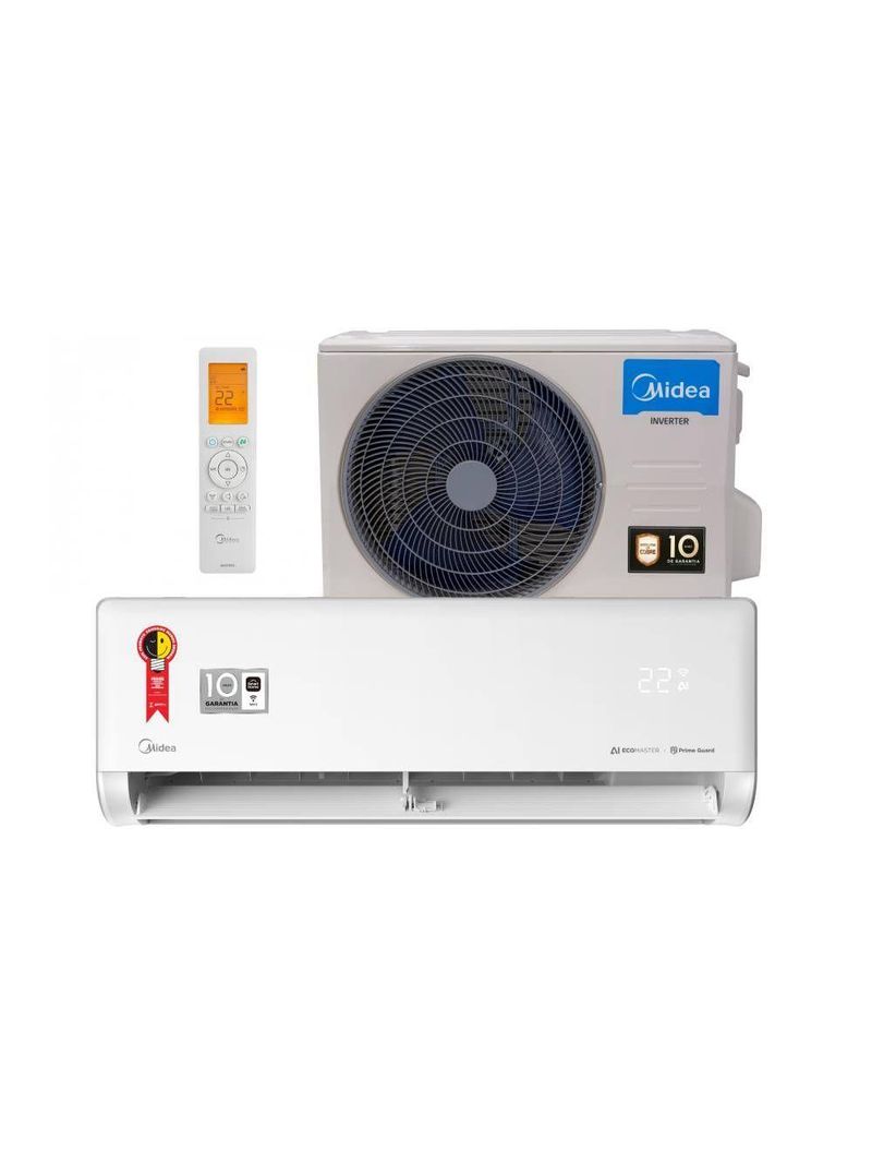 Ar Condicionado Split Inverter Midea AI Ecomaster 12000 BTUs Frio 220V 38EZVCA12M5