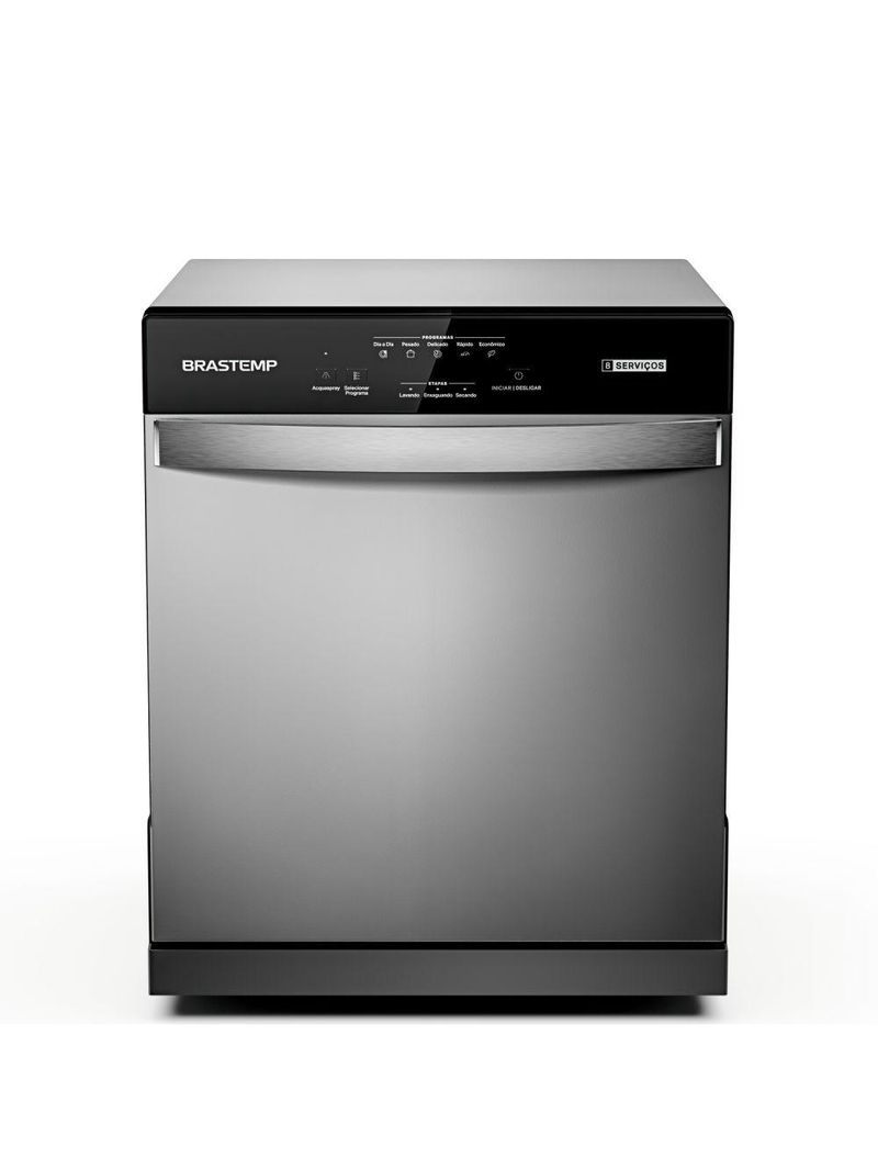Lava-Louça Brastemp 8 Serviços Cinza 127V BLF08BS