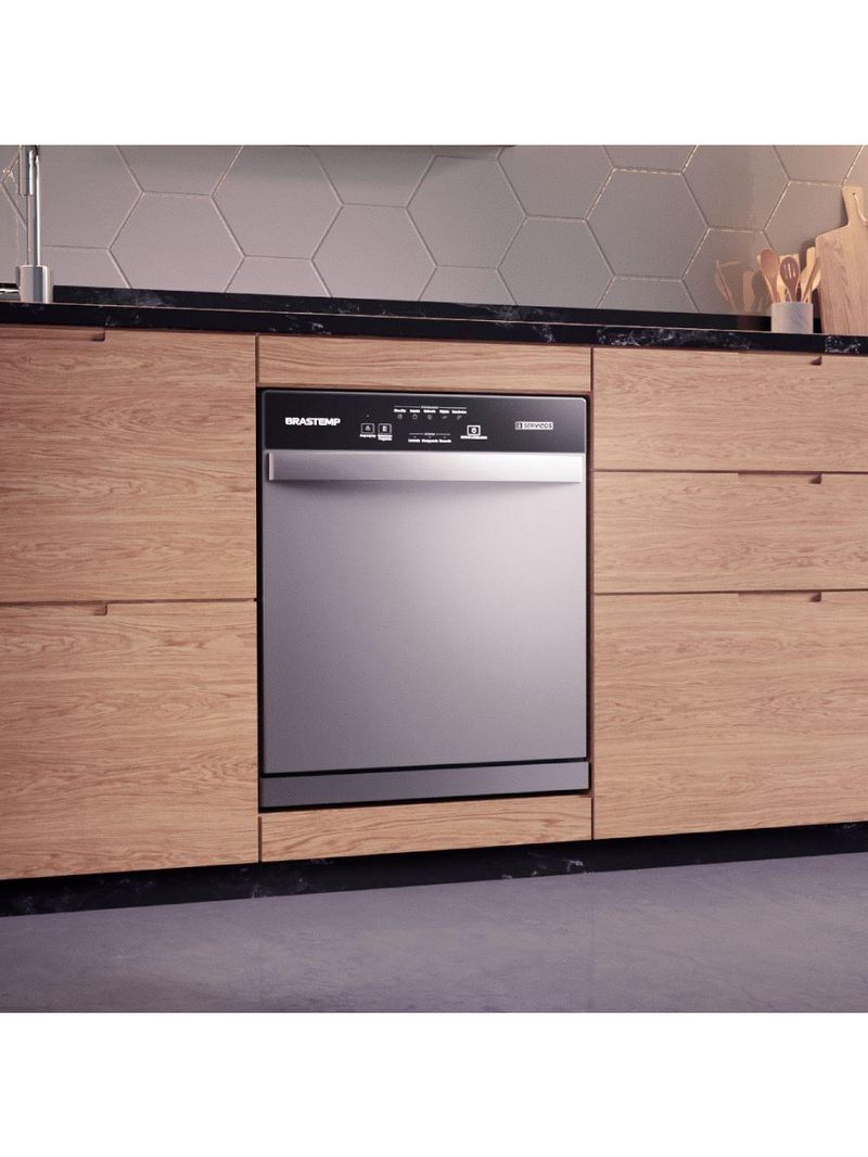 Lava-Louça Brastemp 8 Serviços Cinza 127V BLF08BS