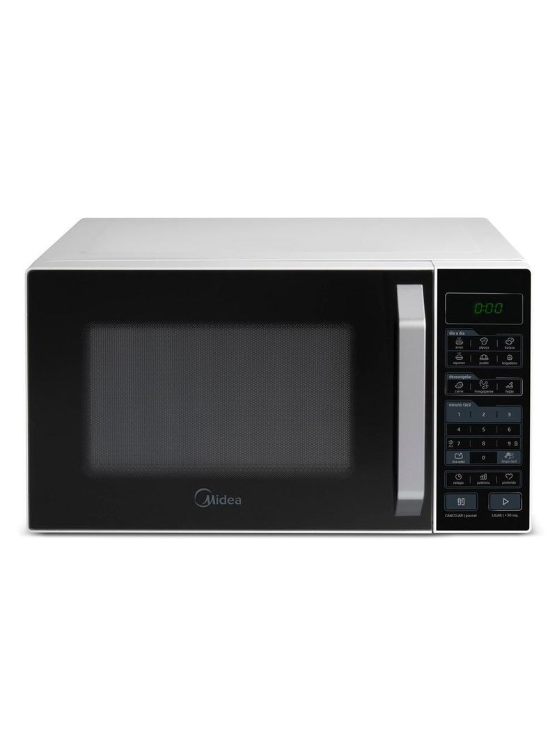 Forno Micro-ondas Midea 27L 800W Branco e Preto MXSA27P1 - 110V
