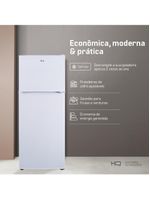 Geladeira Refrigerador HQ Defrost 310 Litros Branco HQ-310RDF 220V