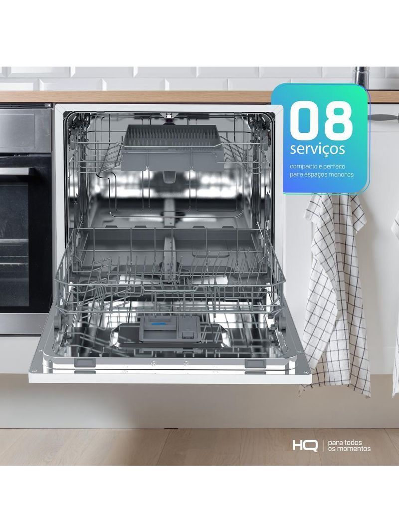 Lava Louças HQ Digital 8 Serviços Branca HQ-LL8DB2 220V