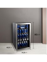Cervejeira Expositor Vertical HQ Vidro Duplo 100 Litros Inox HQ-100CEVPV 110V