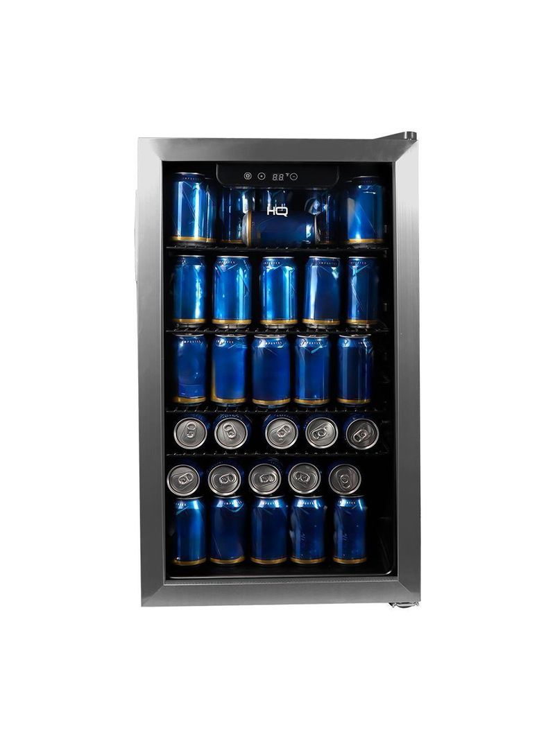 Cervejeira Expositor Vertical HQ Vidro Duplo 100 Litros Inox HQ-100CEVPV 110V
