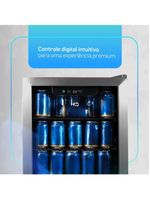 Cervejeira Expositor Vertical HQ Vidro Duplo 100 Litros Inox HQ-100CEVPV 110V