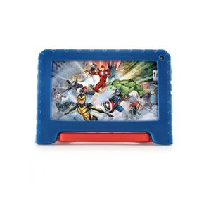 Tablet Multilaser Infantil Marvel Vingadores Tela 7 Wifi Azul Bivolt