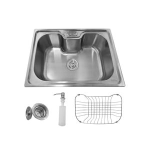 Cuba Pia Gourmet Aço Inox 201 Para Cozinha Belcca 40x50cm Kit Completo Cg201-c01