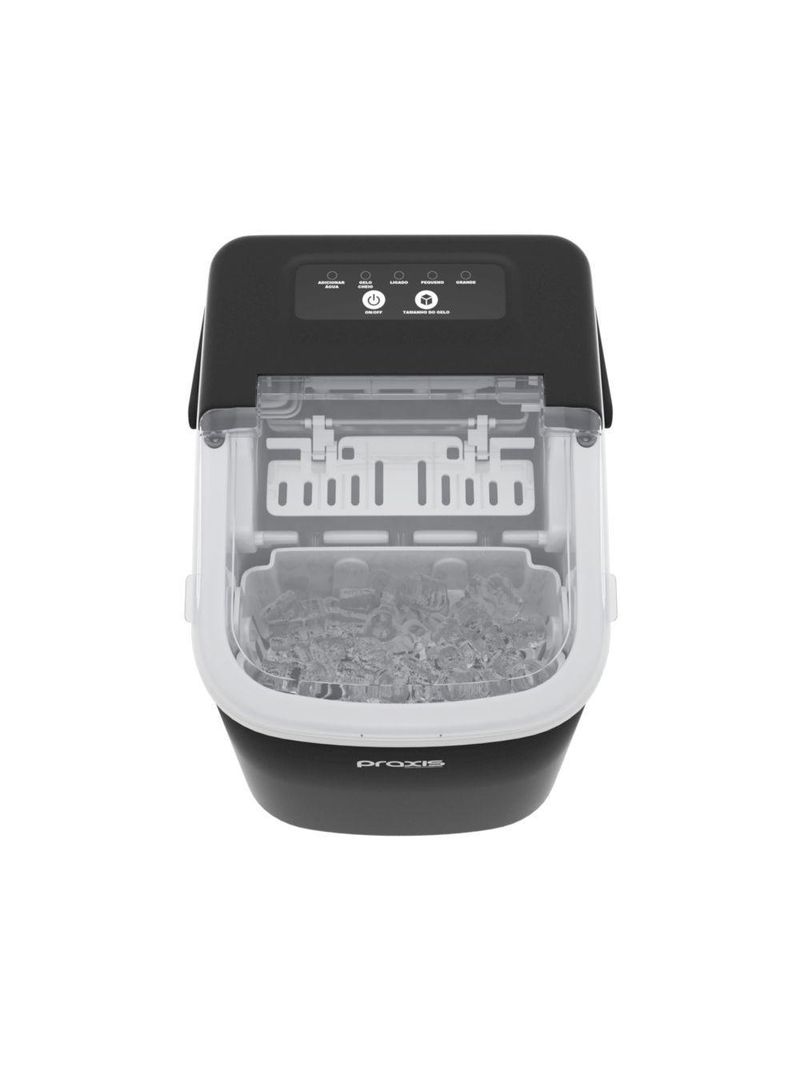 Máquina de Gelo Praxis MGP12 12kg Preta - 220V