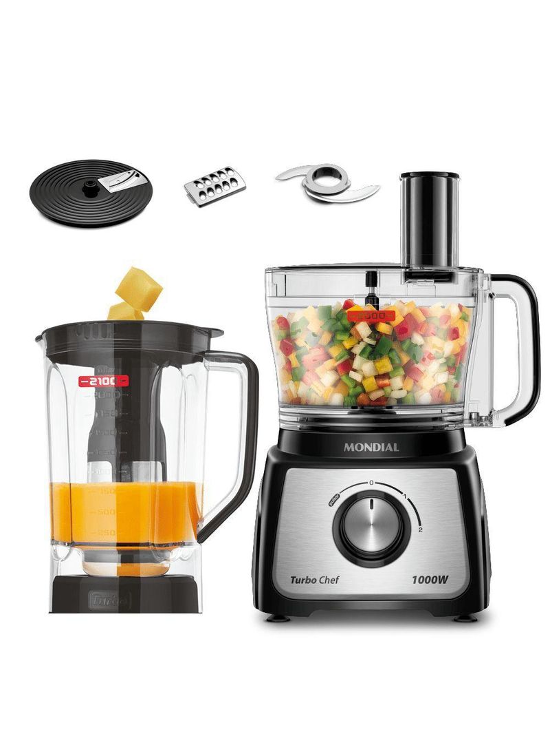 Multiprocessador Turbo Chef 5 Em 1 Mondial Mpn-01-b 127v