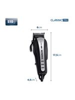 Cortador De Cabelos Mondial Classic Pro 127v preto/inox