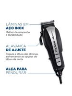 Cortador De Cabelos Mondial Classic Pro 127v preto/inox