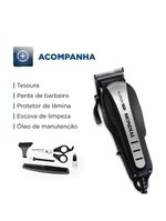 Cortador De Cabelos Mondial Classic Pro 127v preto/inox