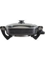 Panela Elétrica Quadrada 1500W 30cm Mangiare Preta APEQ01I-01 Agratto 110V