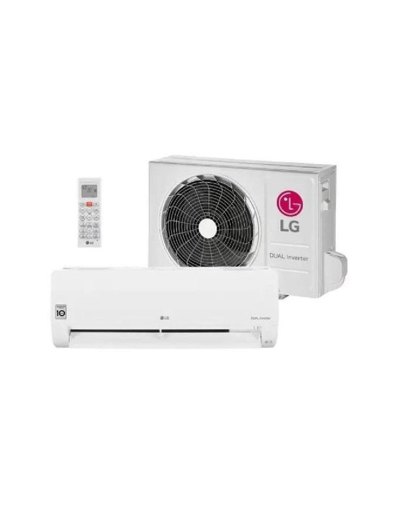 Ar Condicionado Split LG Hi Wall Dual Inverter Compact 9000 Btu/h Frio Monofásico Branco S3-Q09AAQAL 220V