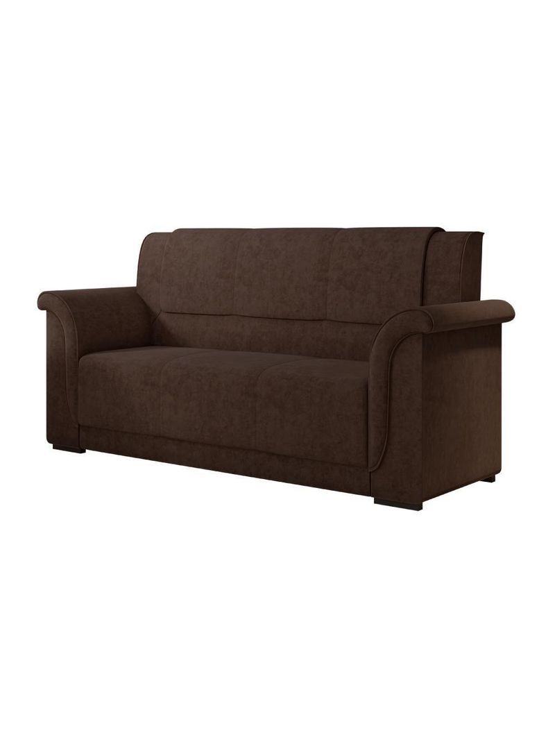 Sofá 2 E 3 Lugares Itália Marrom Suede