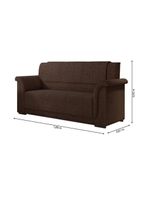 Sofá 2 E 3 Lugares Itália Marrom Suede