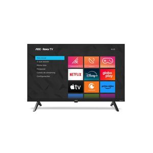 Smart TV AOC Roku 32 DLED HD Dolby Audio 32S5045/78G Preto Bivolt
