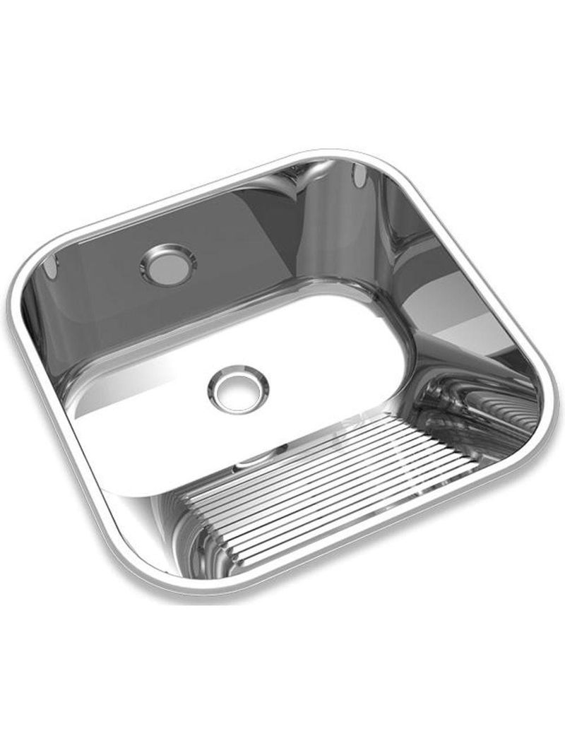 Tanque De Inox Rebordeado 400x400x220mm Ct-40 07mm Abertura 2 1-2 Mekal