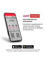 Speaker Aiwa SP-03-BL 15W BT 12h IPX4 Rgb Mini Speaker AWS-SP-03-BL Bivolt