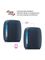 Speaker Aiwa SP-03-BL 15W BT 12h IPX4 Rgb Mini Speaker AWS-SP-03-BL Bivolt