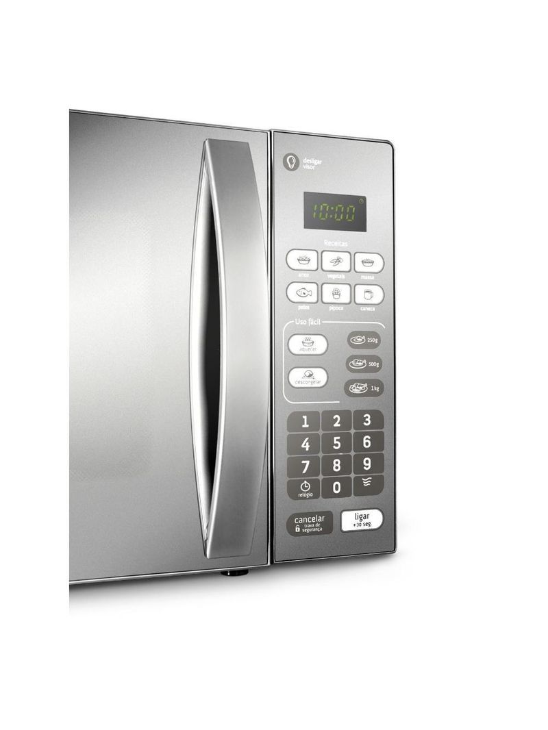 Microondas Consul 20L Função Descongelar Espelhado Inox 220v