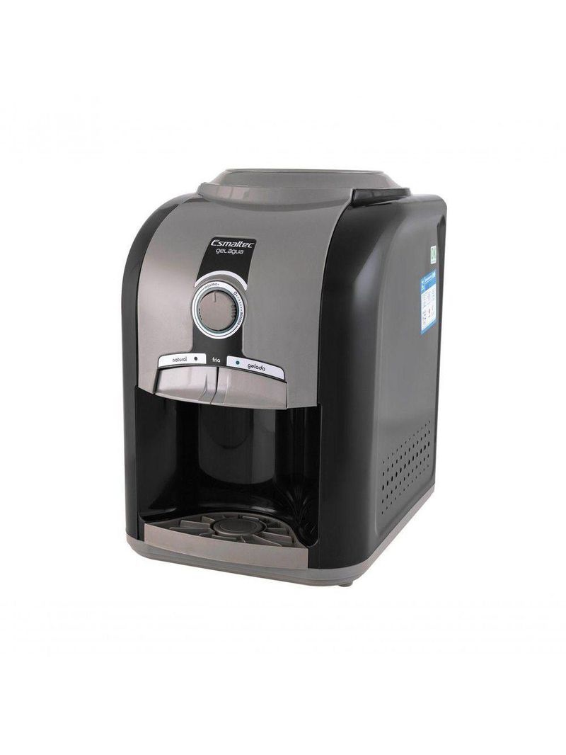 Bebedouro Esmaltec Mesa Refrigerado Compressor Stilo Black