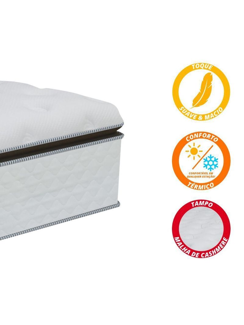 Box + Colchão De Molas Ensacadas King