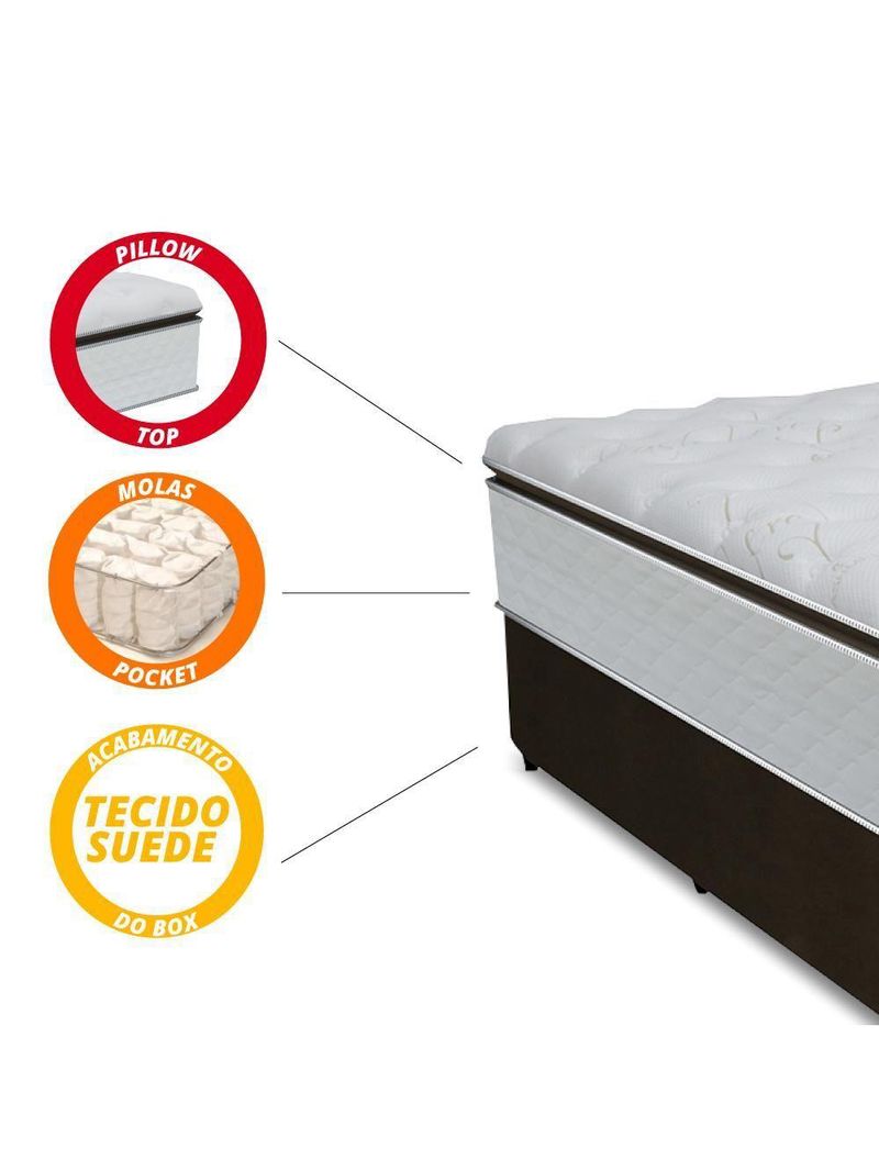 Box + Colchão De Molas Ensacadas King