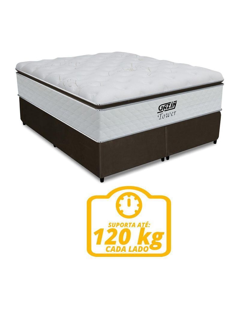 Box + Colchão De Molas Ensacadas King