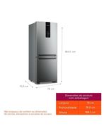 Geladeira Brastemp Duplex Smart Flow Inverse 447L Inox BRE57FKBNA 220V