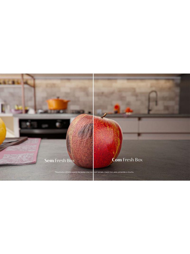 Geladeira Brastemp Duplex Smart Flow Inverse 447L Inox BRE57FKBNA 220V