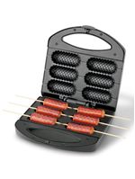 Crepeira Mondial Pratic Crepe&Hot Dog Preto-Inox CP-01 127V