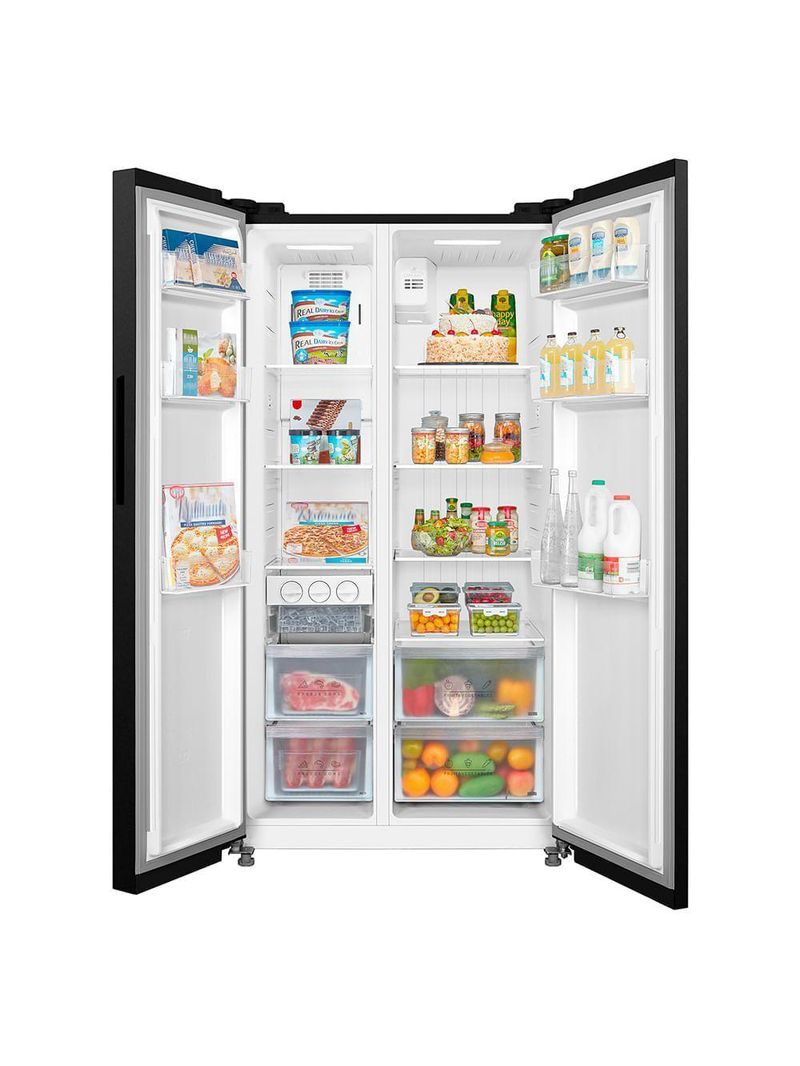 Geladeira Midea Side By Side Inverter Preto Conectada 511L 220V MD-RS710FGD282
